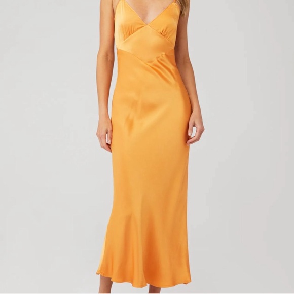 Bardot Malinda Slip Dress Orange - Picture 1 of 6